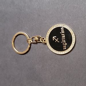 Sagittarius Zodiac Gold Plated Keychain